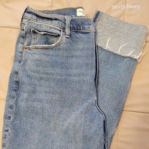 Abercrombie & Fitch Curve Love The Ankle Straight Ultra High Rise